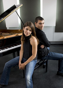 Brigitte Marolf with pianist