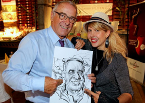 Caricaturist Corinne Sutter