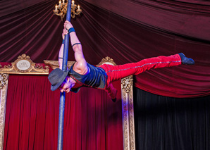 Silvio Sotirov and his acrobatic comedy show