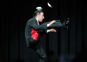 Silvio Sotirov and his acrobatic comedy show