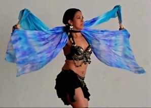 Latin dance fusion show with fire