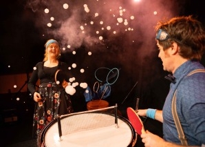 Seifenblasen-Show mit Professor Bubbles