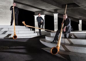 Swiss Alphorn Trio - fresh, bold, virtuoso, versatile
