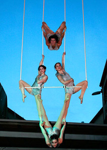 Le cirque volant - acrobaties aériennes