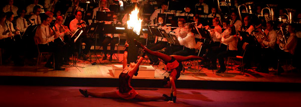 Fire in the Sky - Fire show with acrobatics
