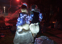 Walk acts with LED costumes