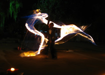 Fire dance with Joseph Stenz