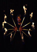 Fire dance with Joseph Stenz