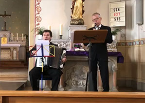 Akkordeonist Mariusz Chrzanowski